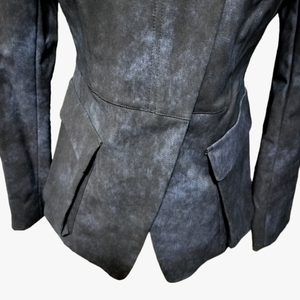 (1642) Dkny Collarless Split Front Patch Flap Poc… - image 8